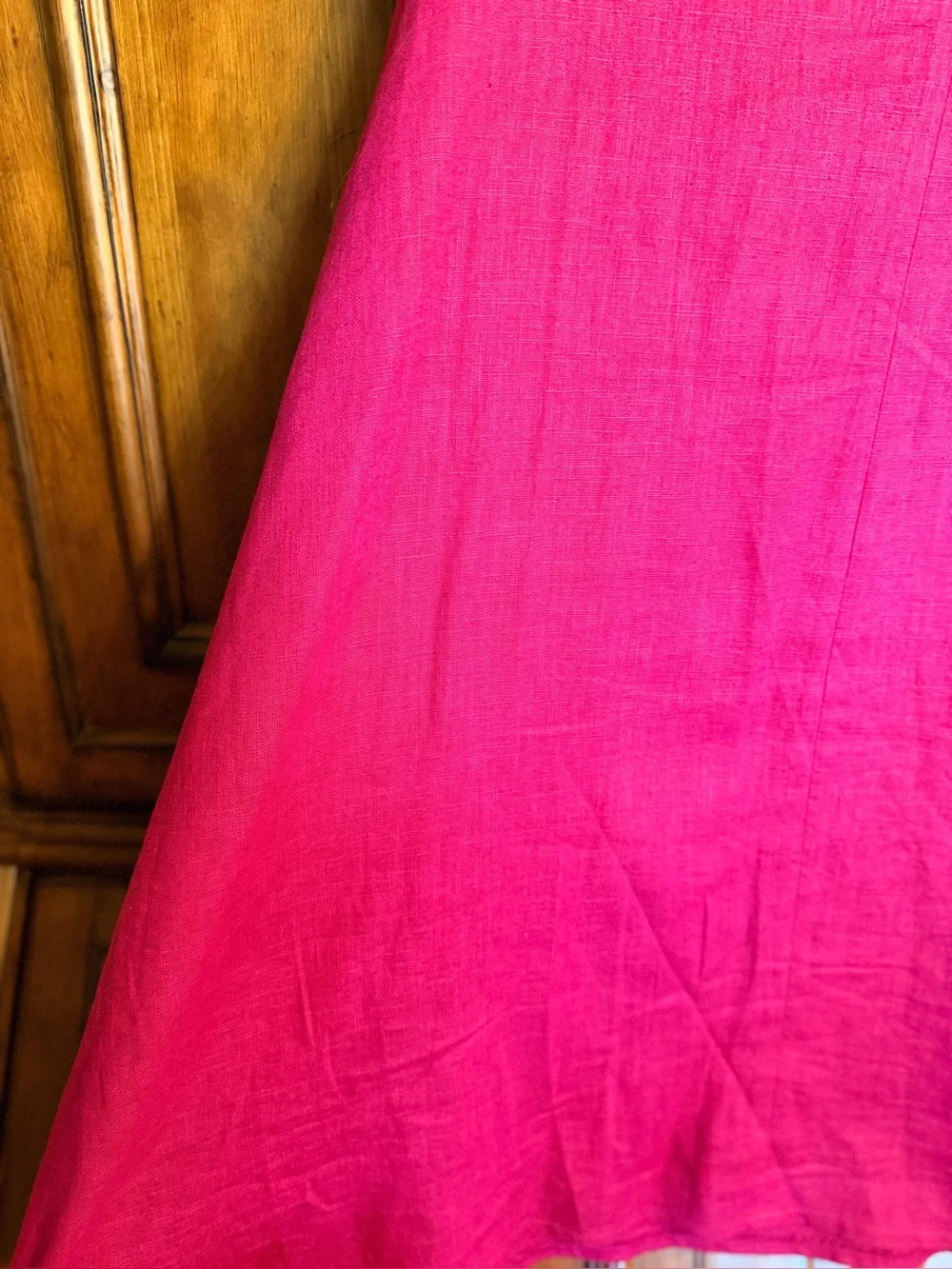 Le Muse Cerise Pink Short Sleeve Summer Kiss Swing Dress Size L - Picture 7 of 11